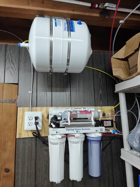 Installed reverse osmosis system